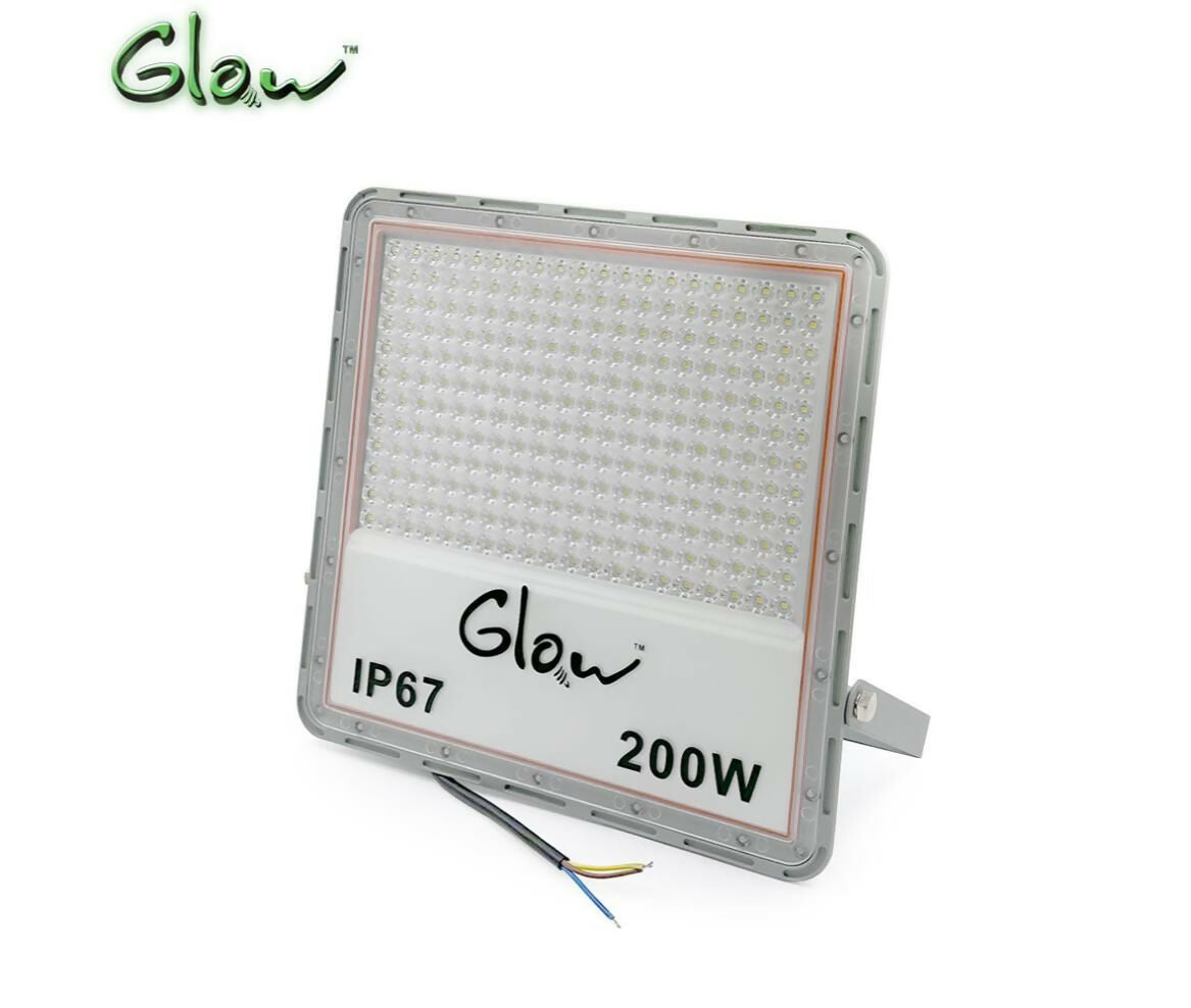 LED Floodlight | 220V AC | 200W | White | Glow