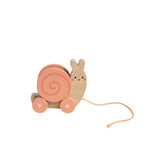 Pearhead Wooden Snail Pull-Along Toy