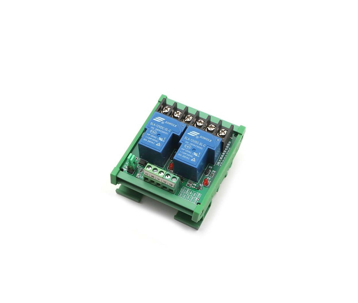 Relay Module | Rail Mount | 12V 30A | 2-Channel