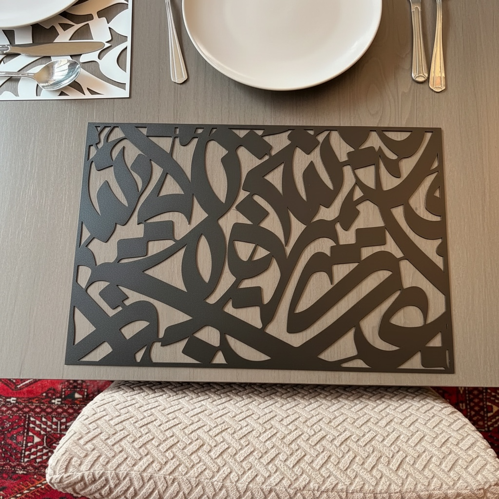 Huroof Metal Placemat