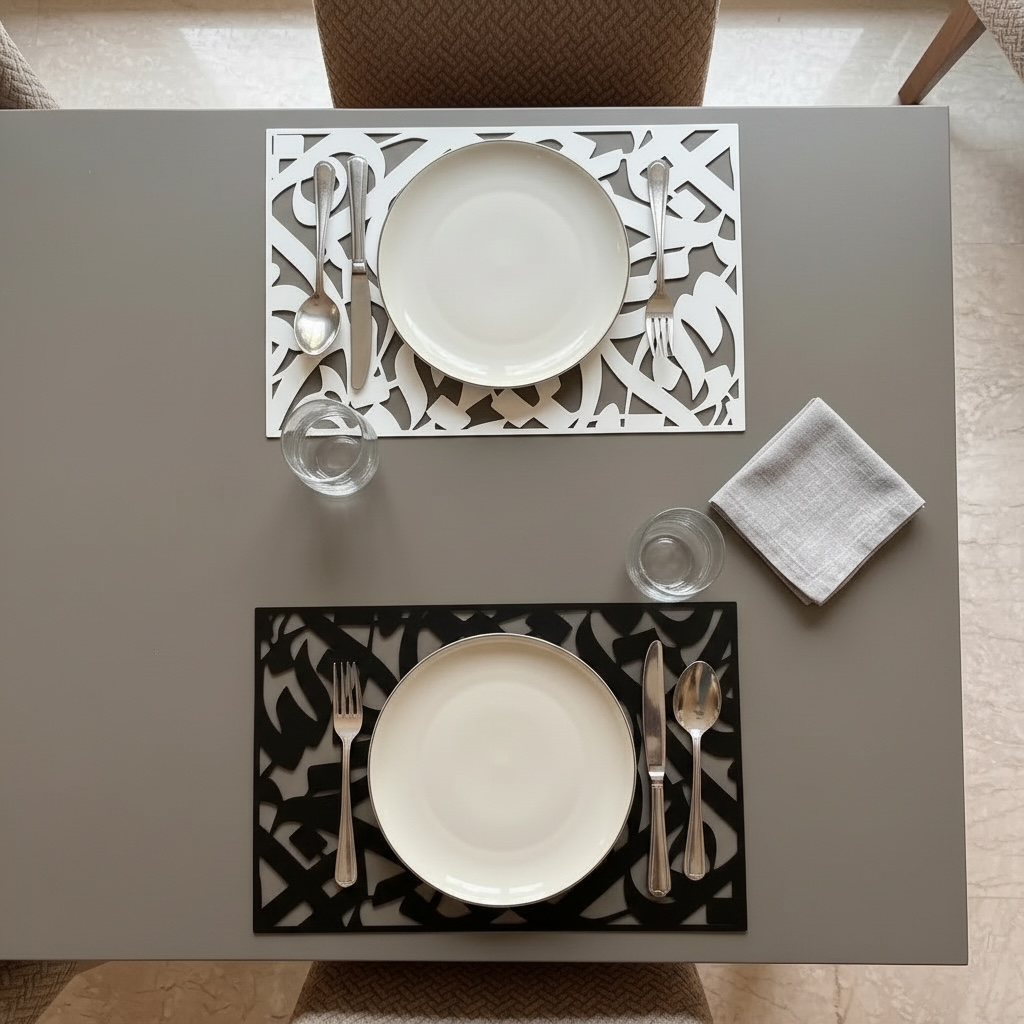 Huroof Metal Placemat