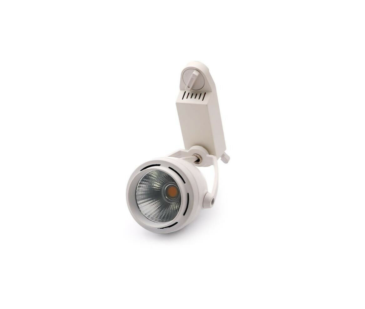 LED Rail Lamp | Round | 220V AC 7W | Warm White | White Frame | COB