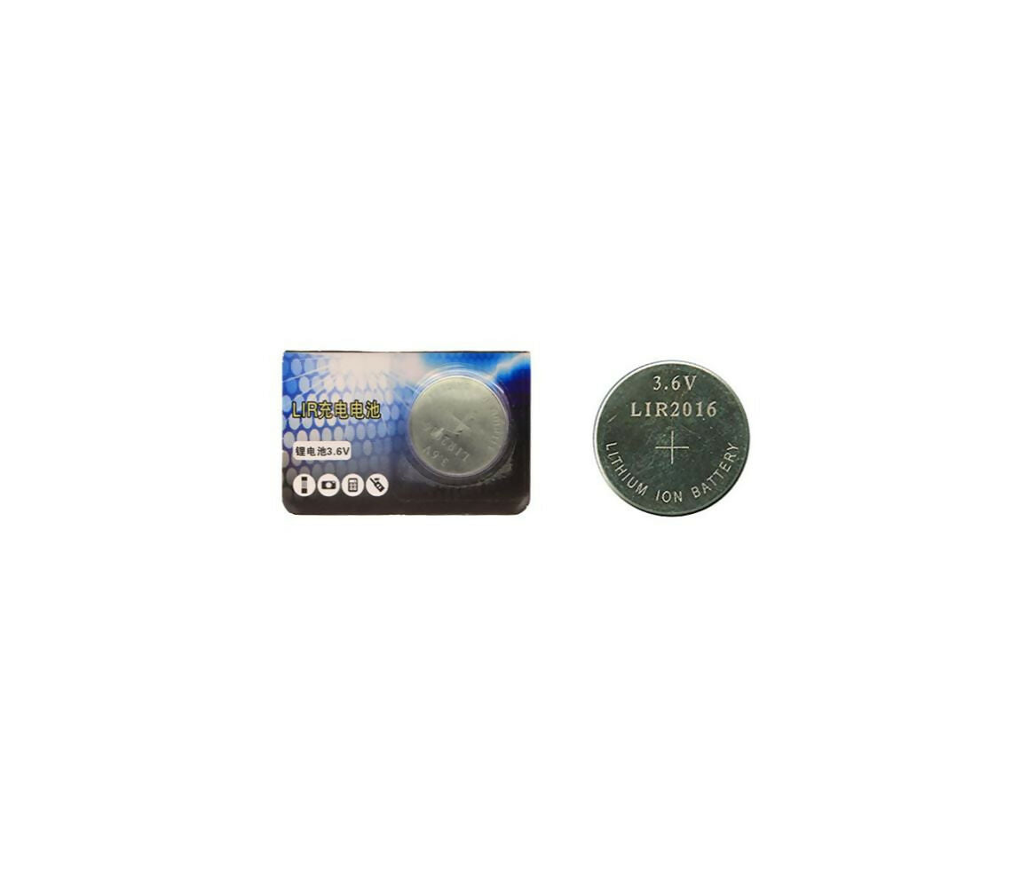 Lithium-Ion Coin Battery | Rechargeable | 3.6V | LIR2016
