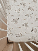Koell: Cotton Sheet from the "Swans" Collection (140x70 cm)