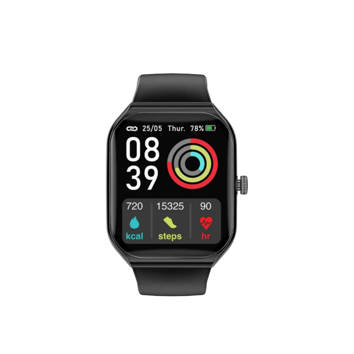 Promate (ProWatch-AM19) Smart Watch 22mm - Fitness Tracker - BT Calling - Black