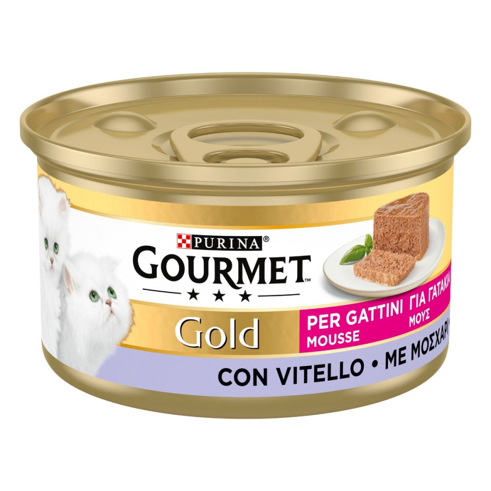 Purina Gourmet Gold Mousse With Veal Kitten Wet Food 85G