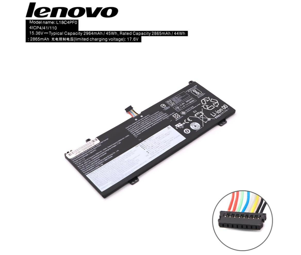 Laptop Battery | 15.36V 2.96Ah | Compatible With Lenovo L18C4PF0