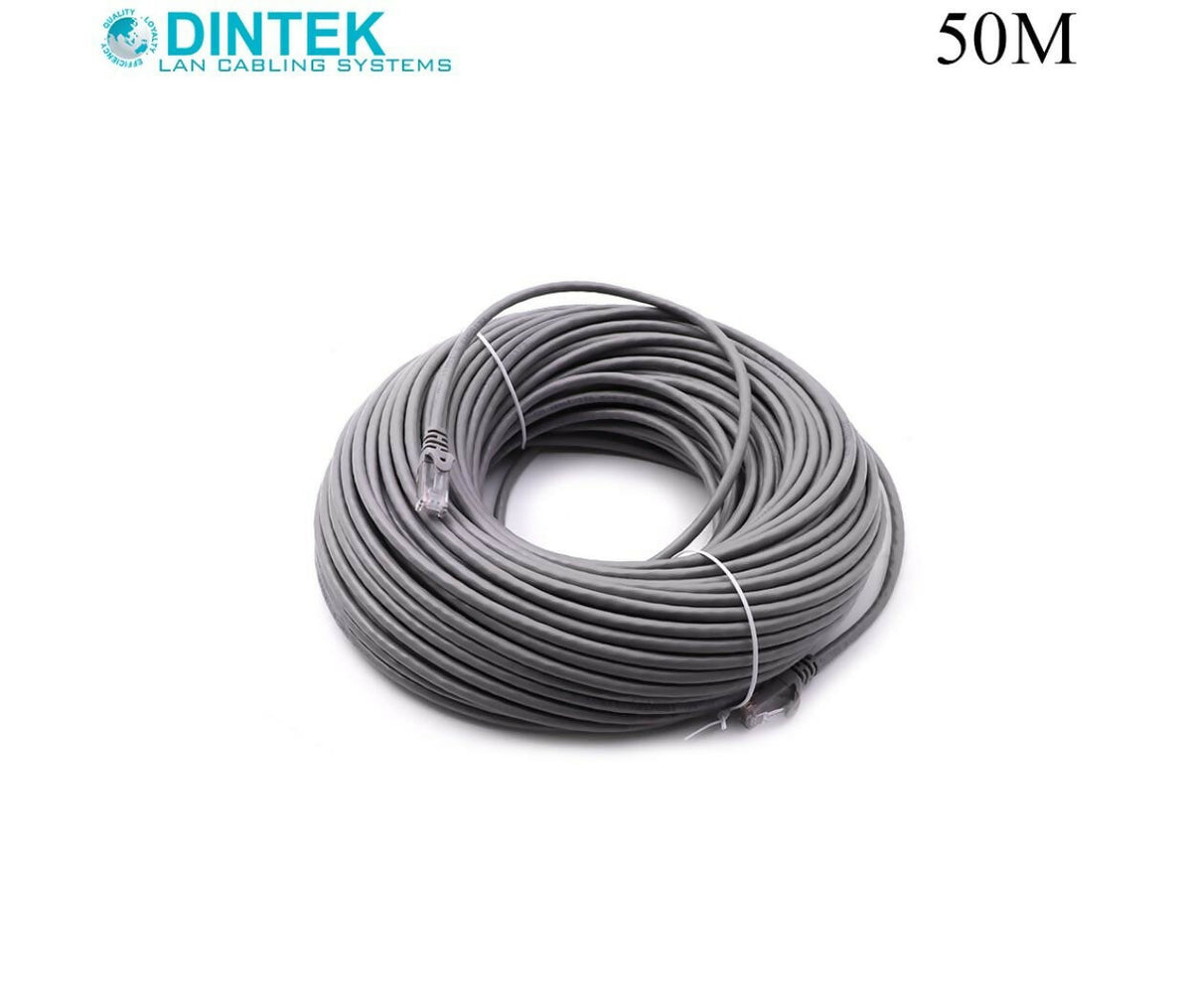 Patch Cord | CAT6 | UTP | 50M | Gray | Dintek