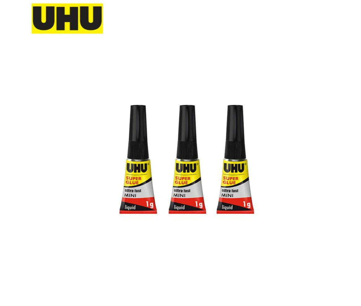 Adhesive | Super Glue Mini | x3 1g | UHU