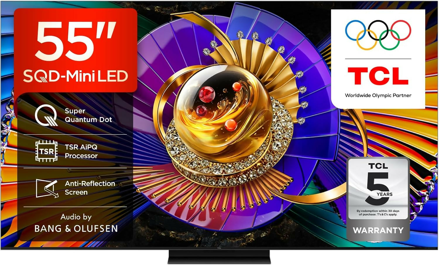 TCL SQD-MINI LED 55" 4K SMART GOOGLE TV