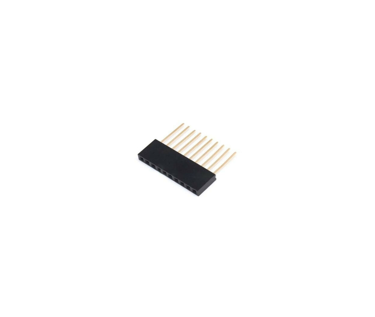 Connector | Straight Female Pin Header | 10x1 | 12x2.54mm