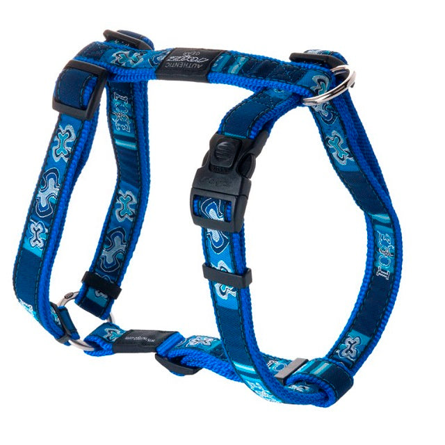 Rogz Dog Harness SJ03 L 45-75cm Indigo Bones