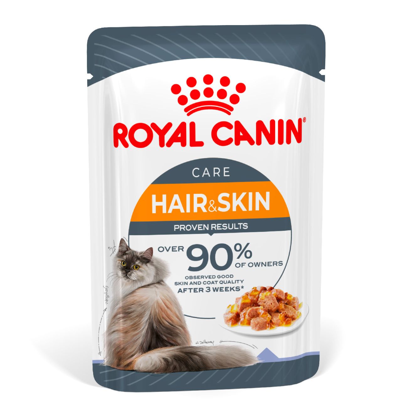 Hair & Skin Care In Jelly Adult Wet Cat Food 12x85g