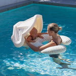 Sunnylife Float Together Baby Seat - Duck Sage Stripe