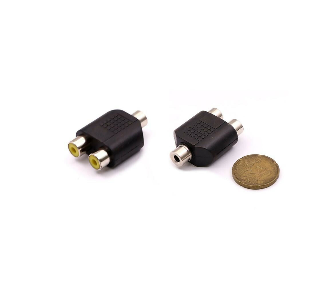 Audio Adapter | Jack Mono | Female 3.5mm - 2x RCA Female