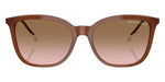 Brown sunglasses on a white background. 