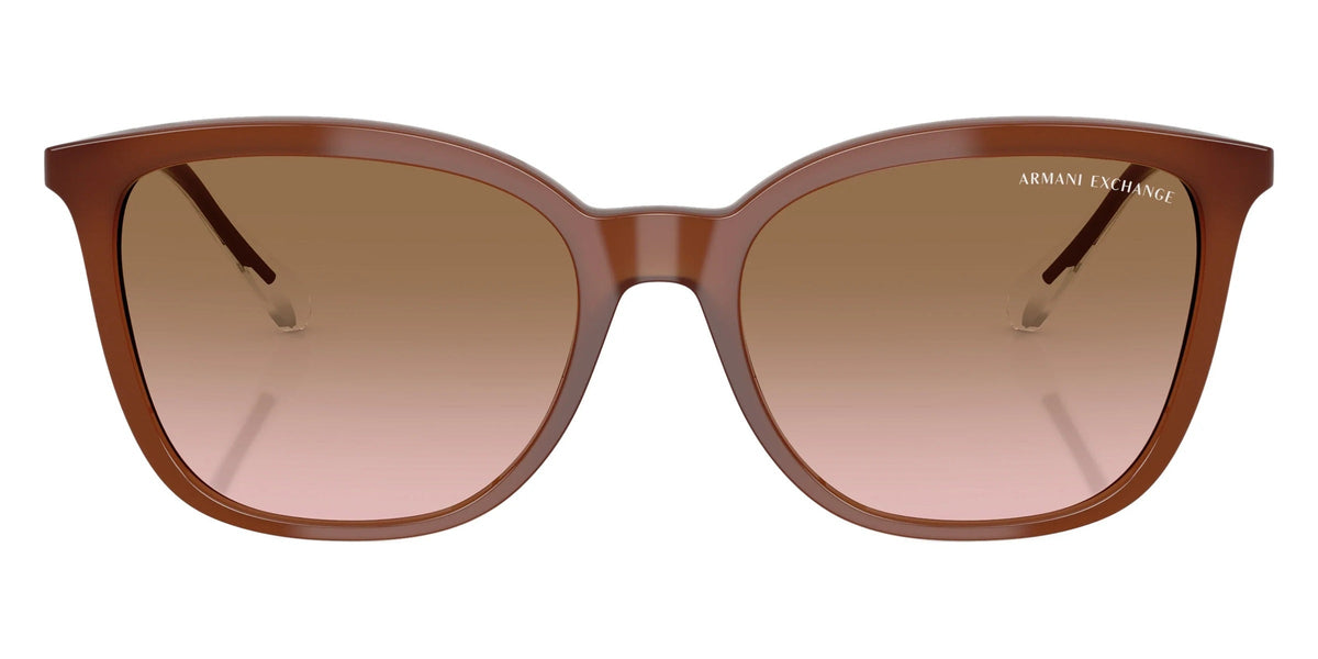 Brown sunglasses on a white background. 