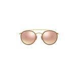 Gold  sunglasses with pink mirror lenses 