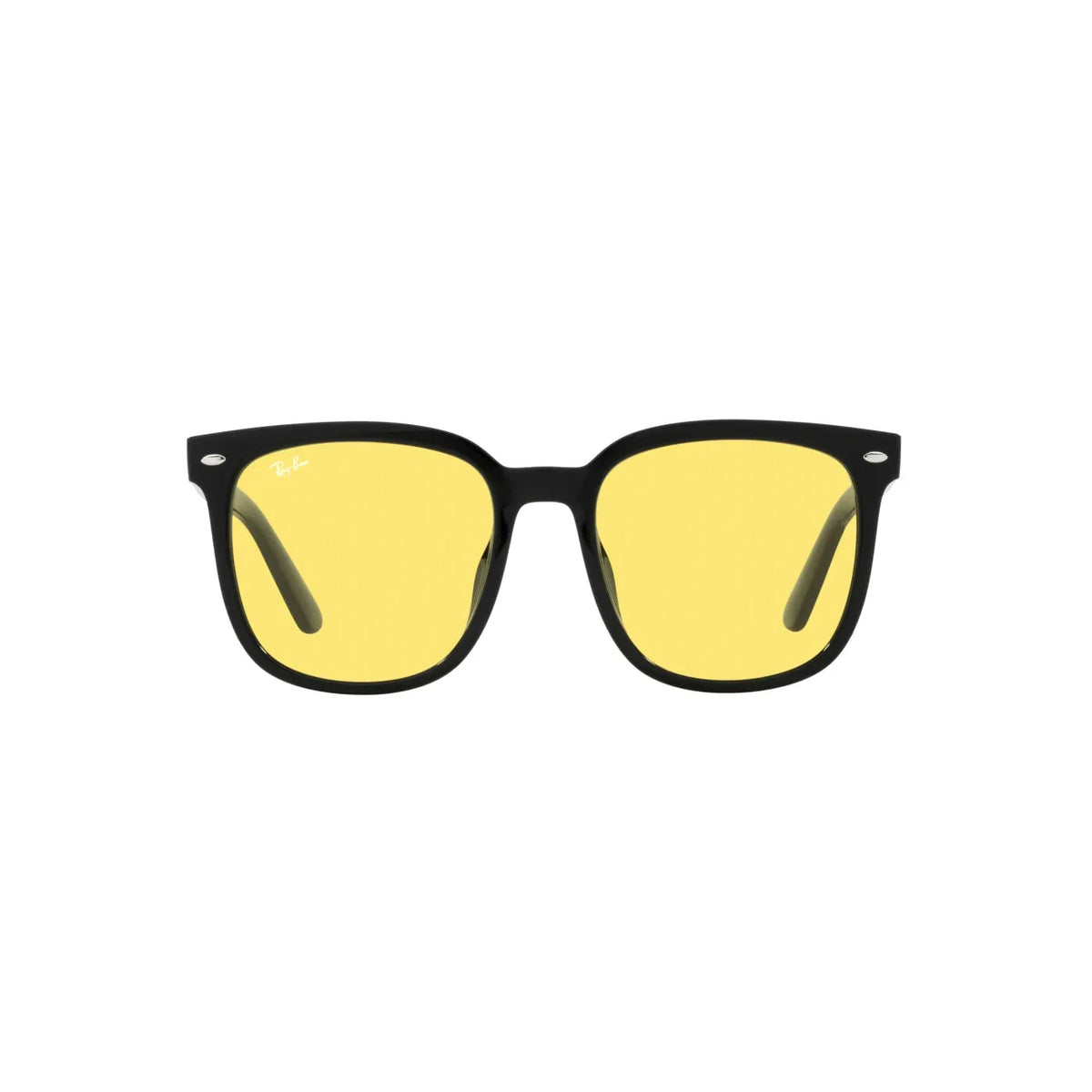 Big square rayban sunglasses with yellow lenses