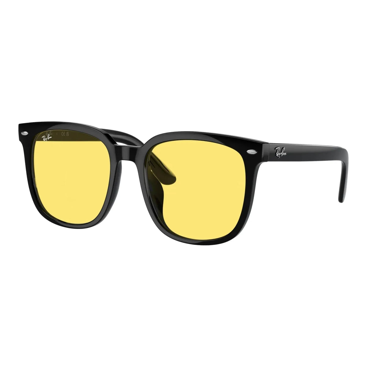 Big square sunglasses with yellow lenses