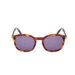 Havana-framed sunglasses on a white background