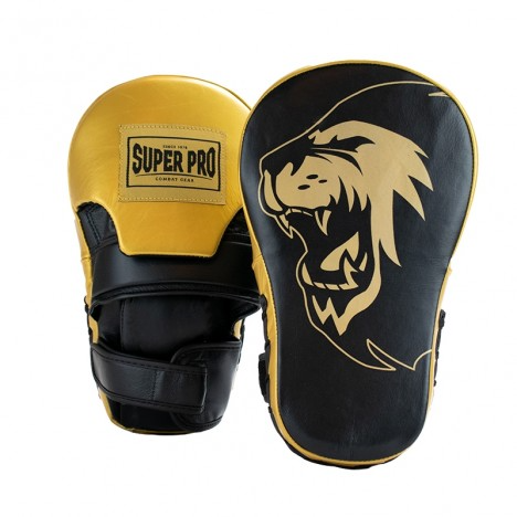 SUPER PRO COMBAT GEAR LEATHER LONG CURVED MITTS