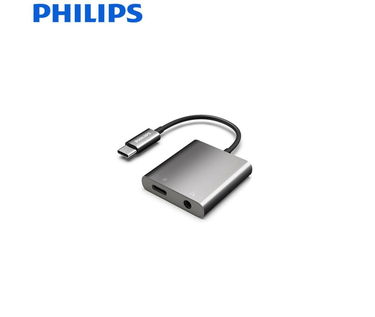 USB Converter | USB-C - Jack Stereo Female 3.5mm & USB-C | 0.15M | Philips