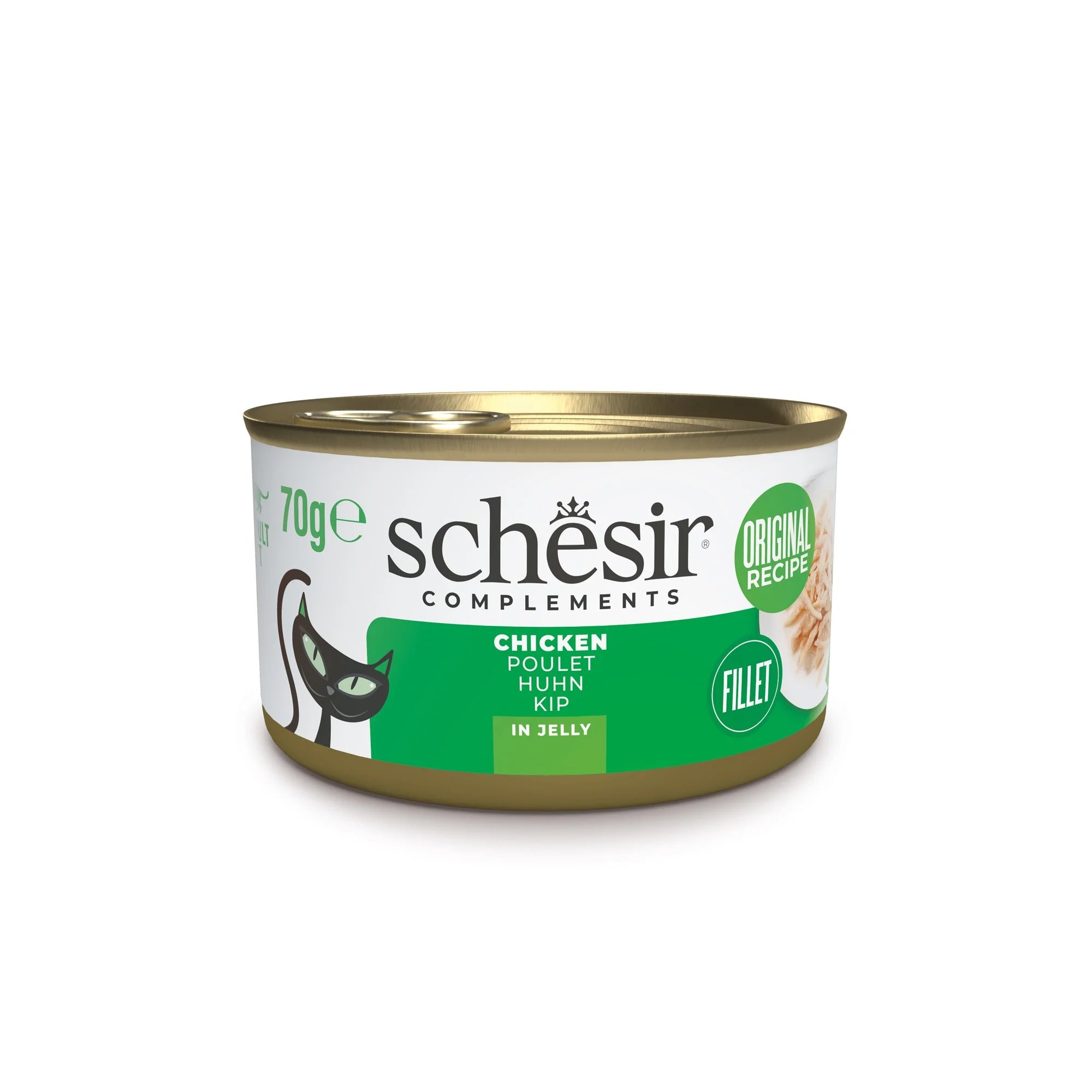 Schesir complements Can wet food for adult cats Chicken fillets in Jelly 70g