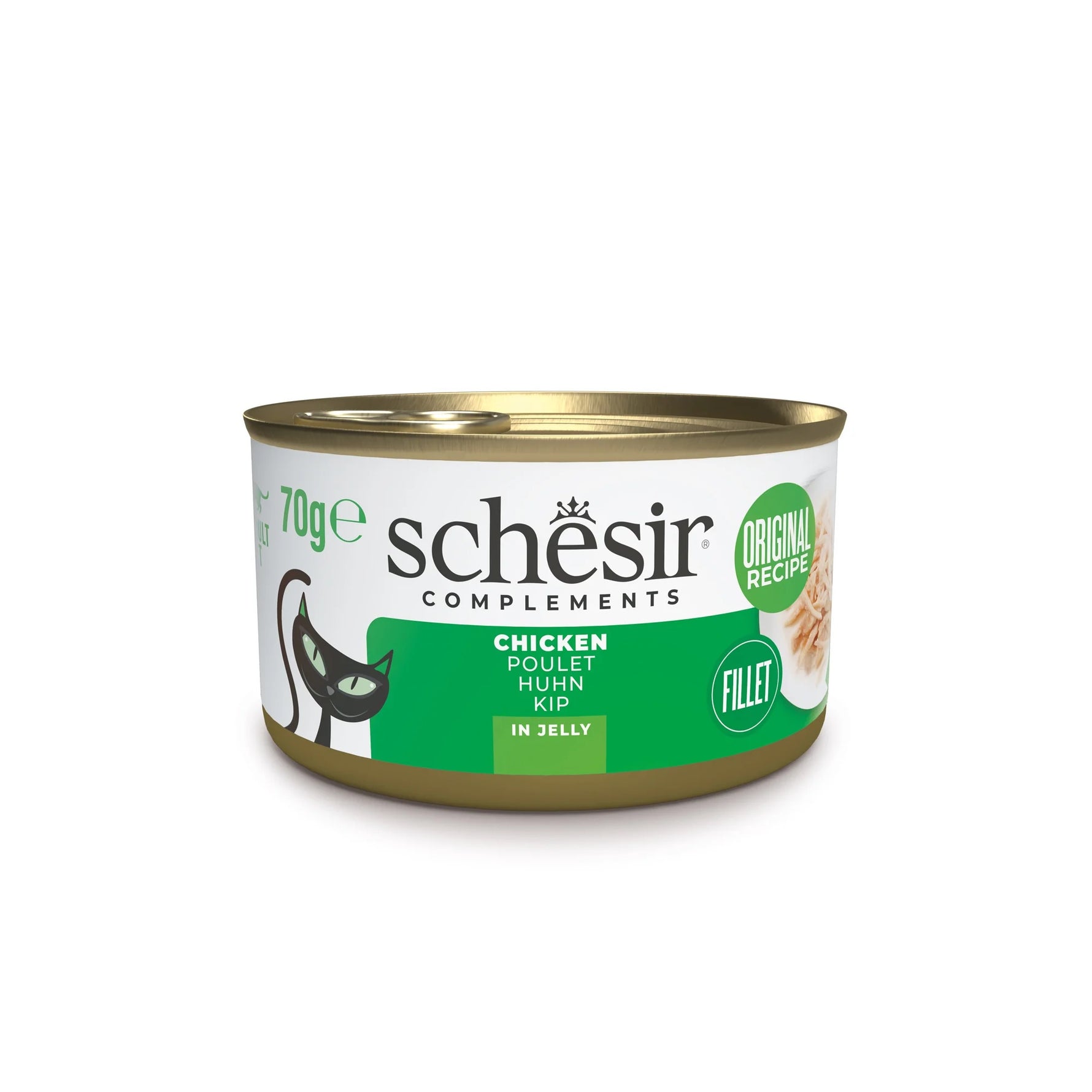 Schesir complements Can wet food for adult cats Chicken fillets in Jelly 70g