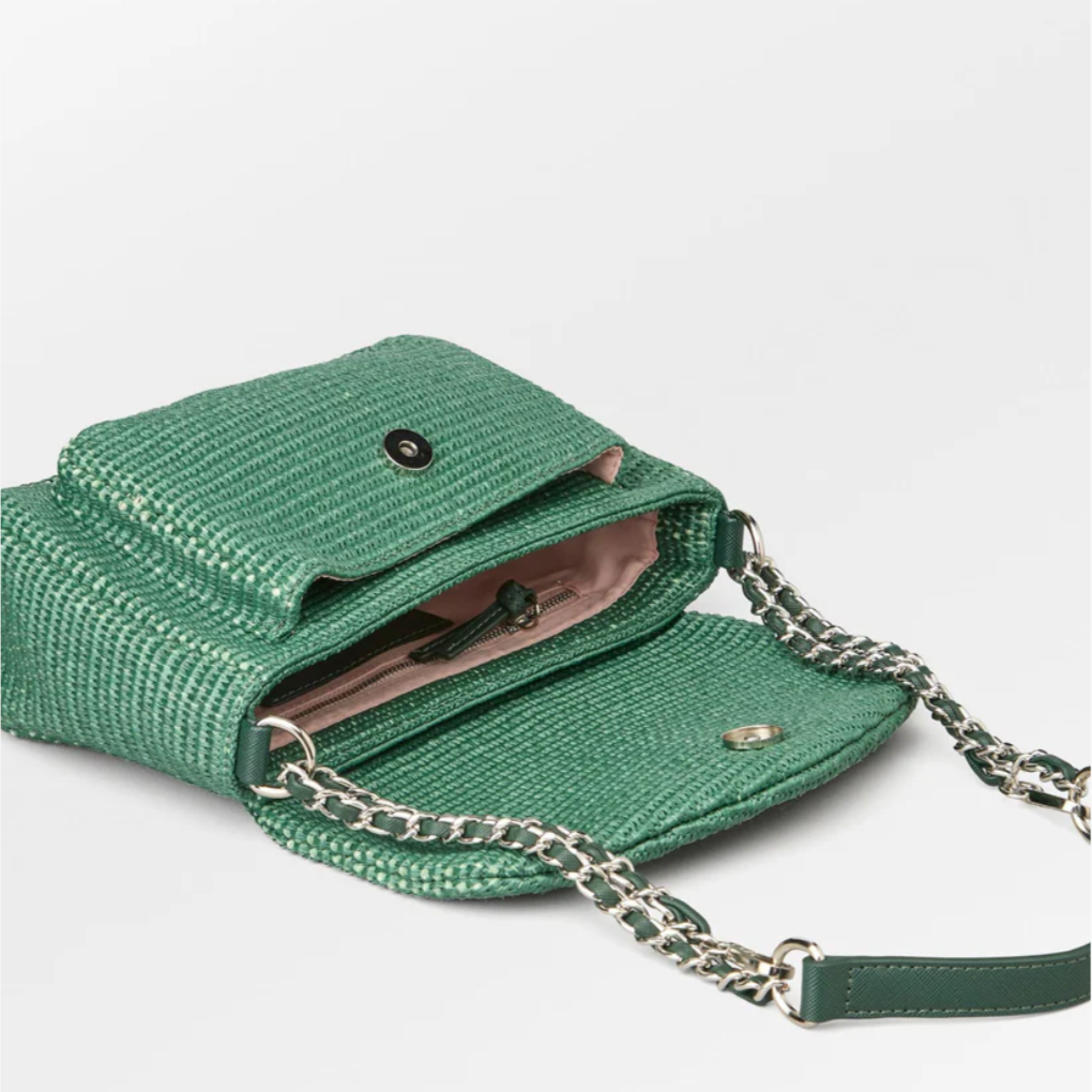 Raffia Green Bag