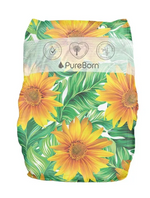 Pureborn  Organic Nappies - Size 2 - S - 3-6 kg - 128 Count