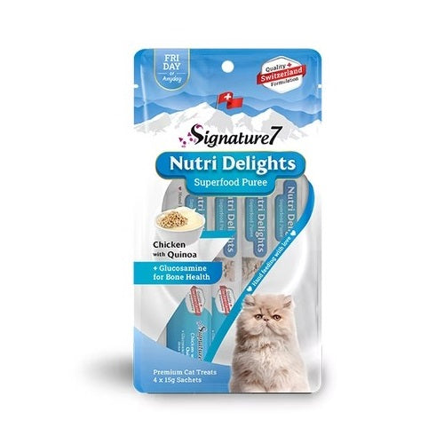 Signature7 - Cat Creamy Treat Chicken with Quinoa + Glucosamine 4x15g (Friday)