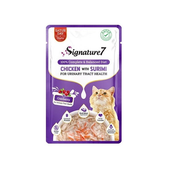 Signature7 - Cat Wet Pouch Chicken with Surimi with Cranberry 50g (Saturday)
