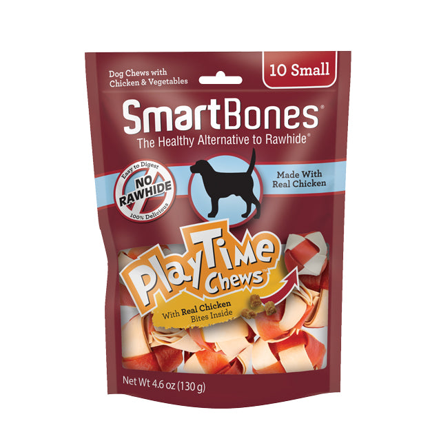 SmartBones - PlayTime Chews With Chicken & Vegetables 10 Small 130g