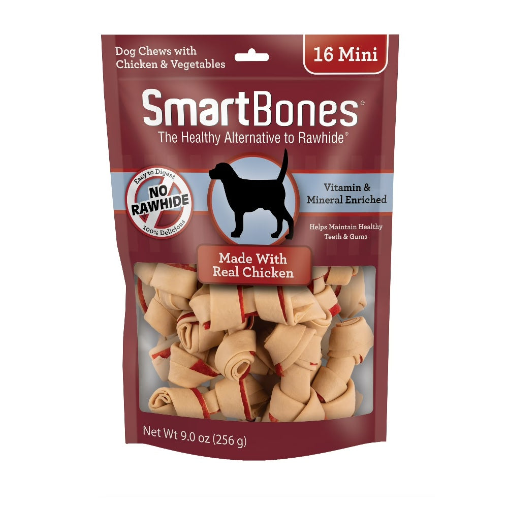 SmartBones With Real Chicken & Vegetables 16 Mini 256g