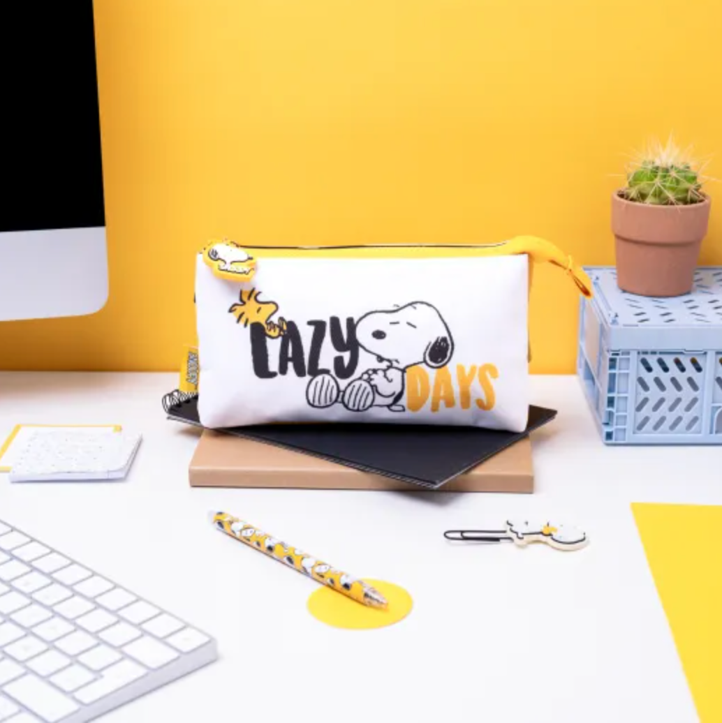 💤 Snoopy Lazy Triple Pencil Case