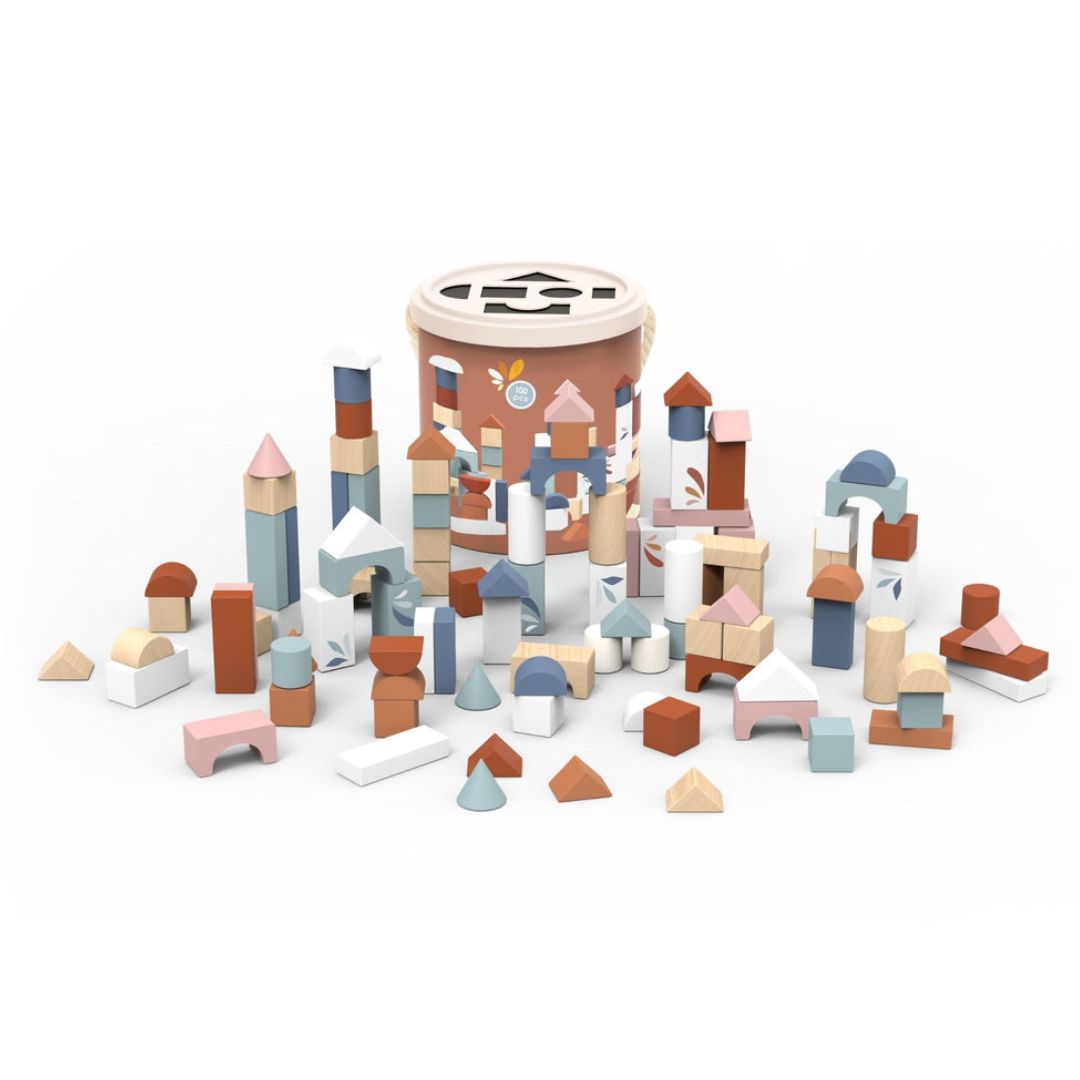 Speedy Monkey Wooden Drum with 100 Blocks