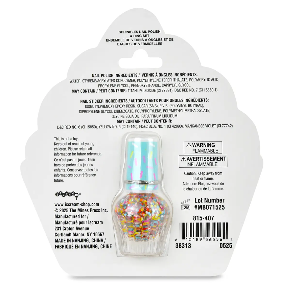 Sprinkles Nail Polish & Ring Set