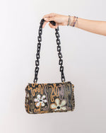 EMBROIDERED FLOWER BAG