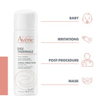 Avene Sunscreen Spray SPF50+ 200ml & Thermal Spring Water Bundle