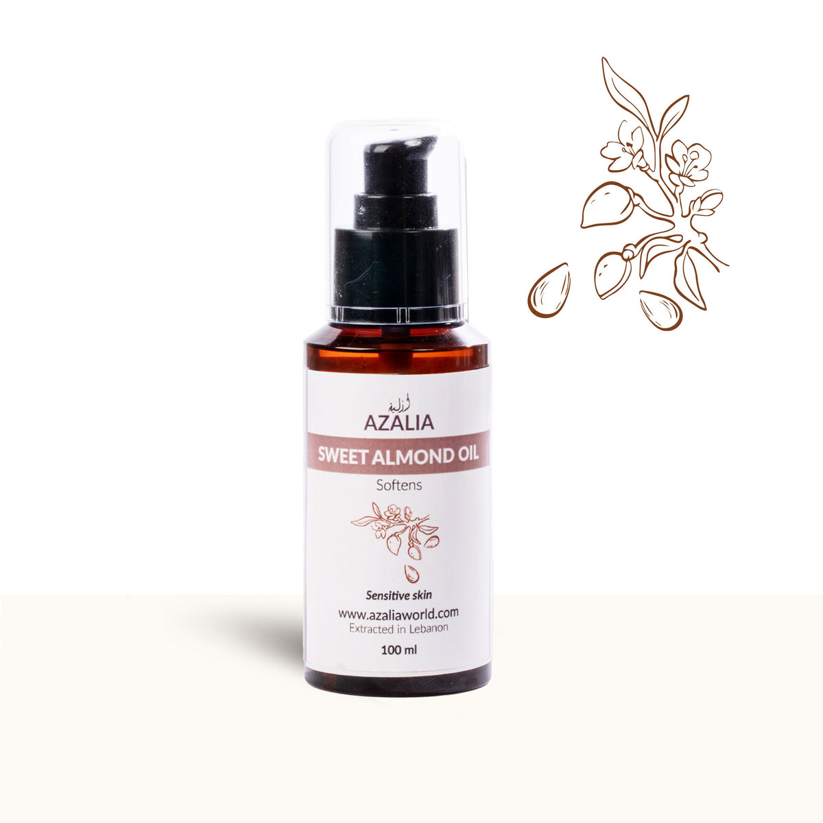 Sweet Almond Oil - Body oil & Make up remover
