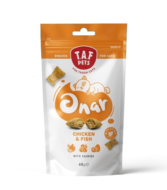 TAF Onar Snacks Chicken and Fish with Taurine For Cats 60g