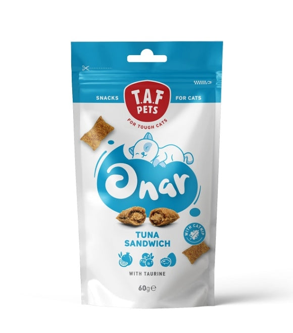 TAF Onar Snacks Tuna Sandwich with Taurine For Cats 60g