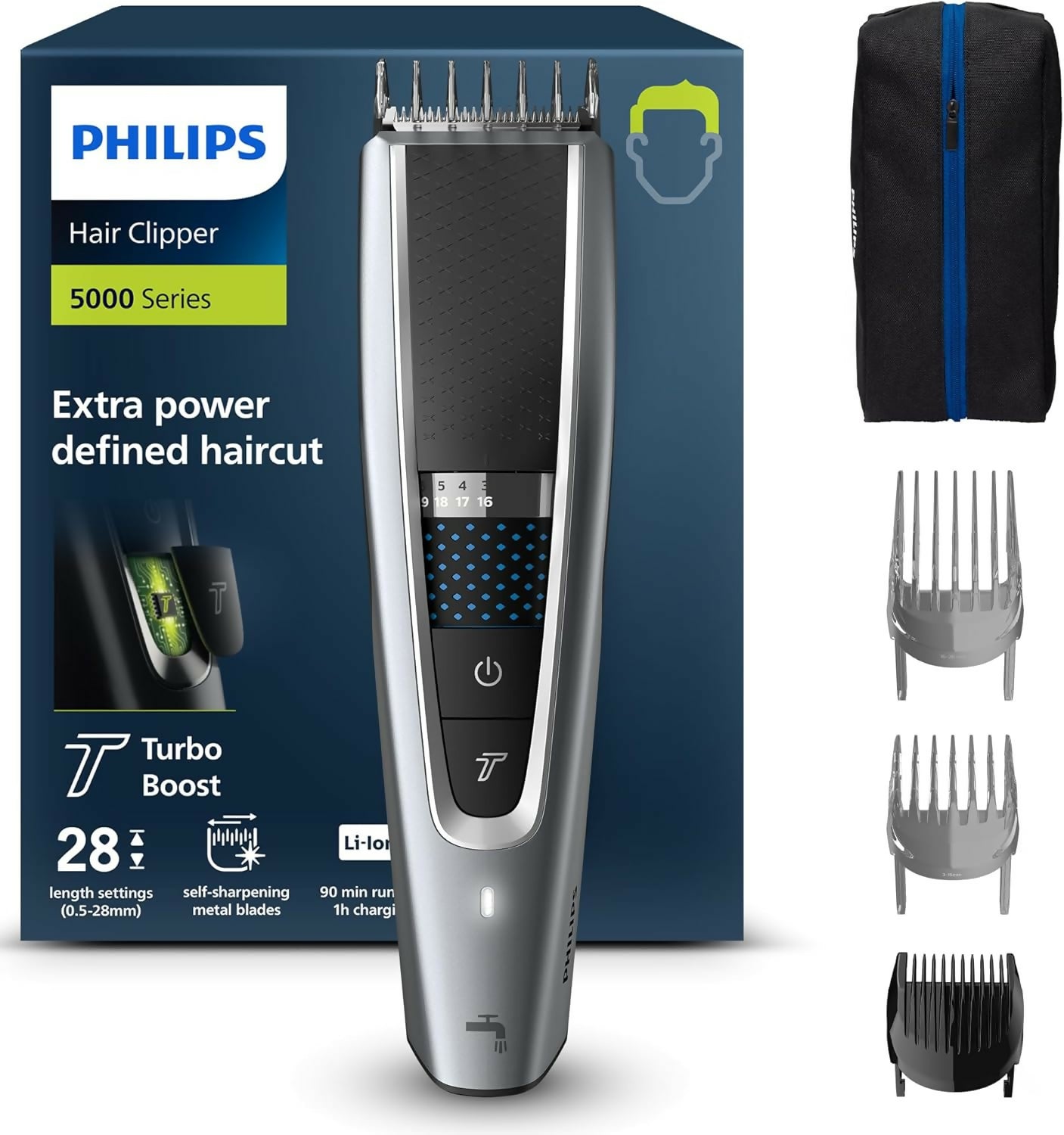 Philips* Hair Clipper Series 5000 Washable