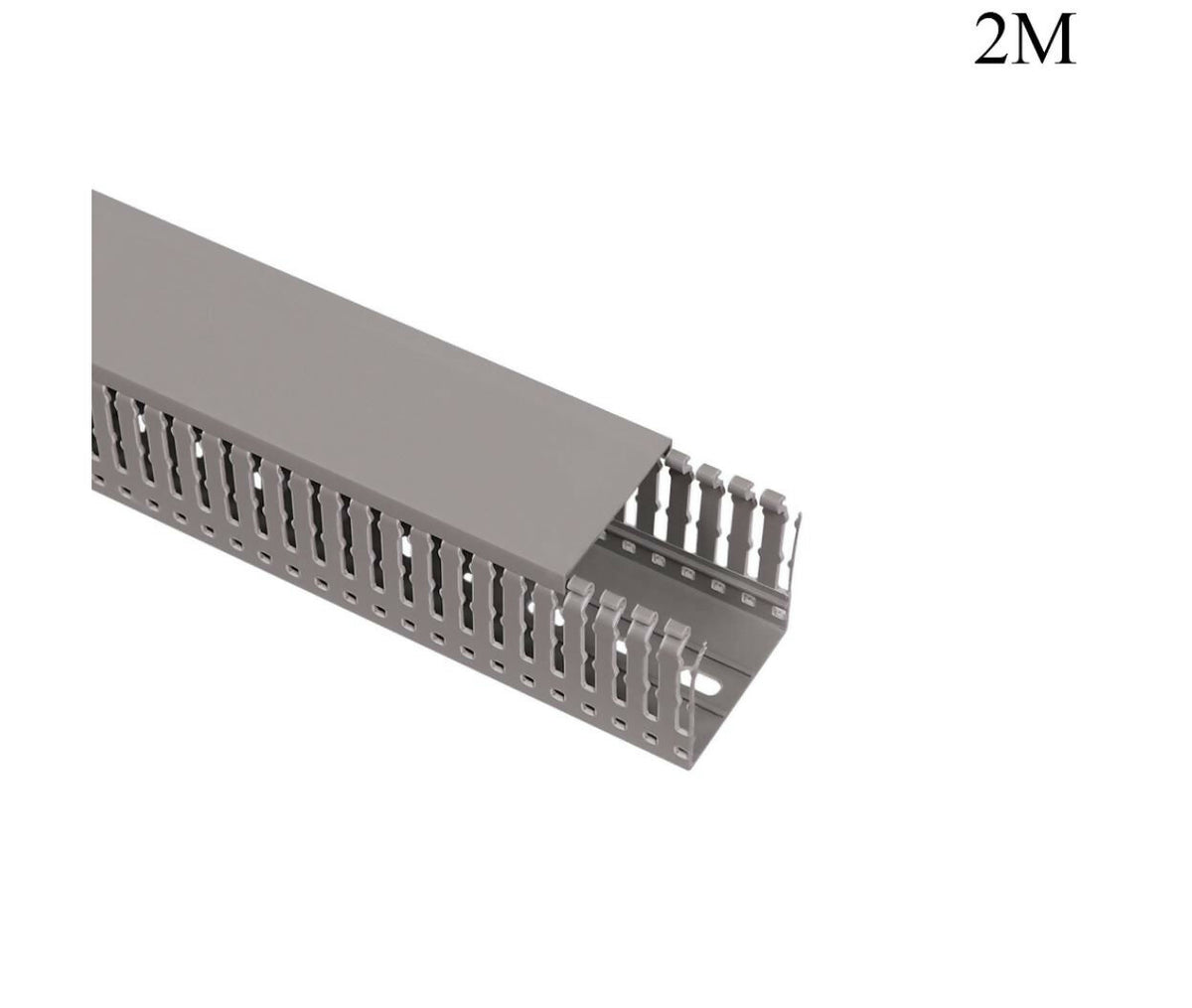 Cable Trunk | Slotted | 60x60mm | 2M | Gray