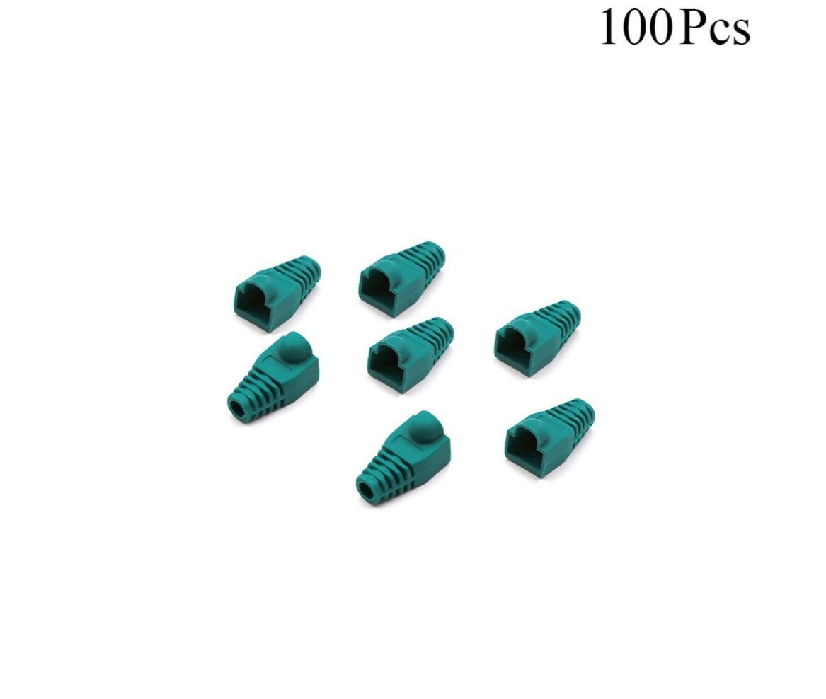 Network Plug | RJ45 Cover | Green | 100pcs