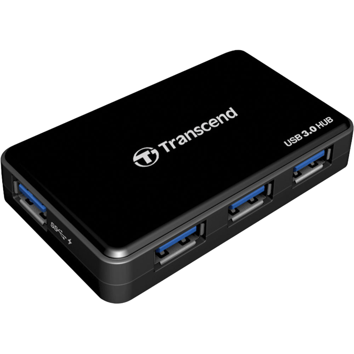 Transcend (TS-HUB3K) USB3.1 Gen 1 4-Port USB HUB with 2A output - Black