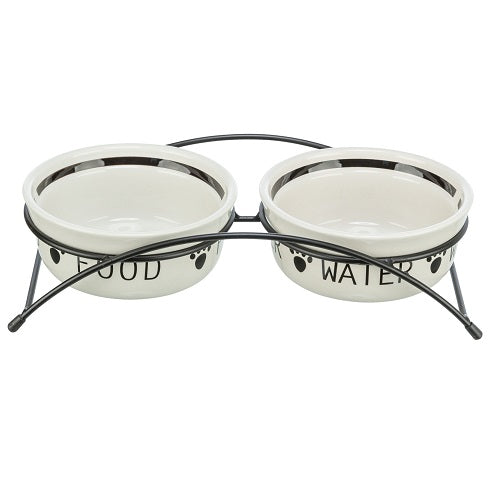 Trixie Dog Bowl Set Ceramic & metal 2x0.6L # 24641