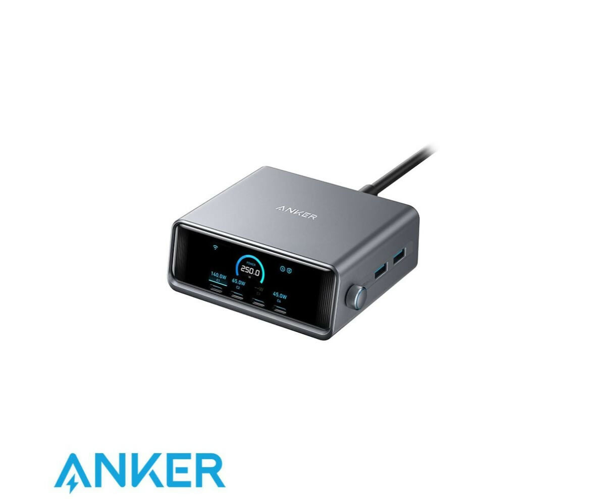 Anker Prime Charger (250W, 6 Ports, GaNPrime)