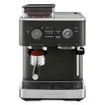 KitchenAid Semi-Automatic Espresso Machine with Burr Grinder - Cast Iron Black